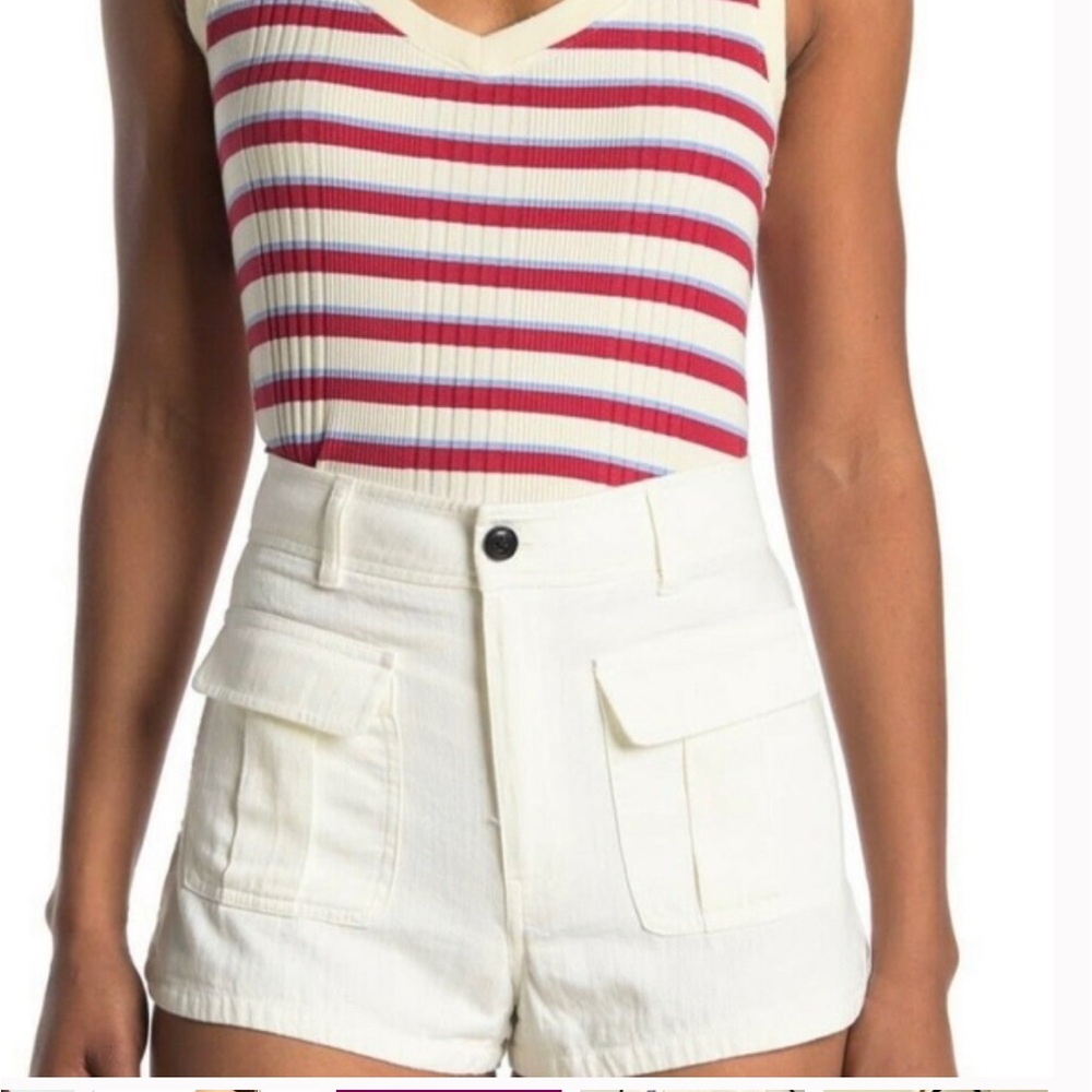 BALDWIN Sawyer Flap-Pocket Shorts White Size‎ 6